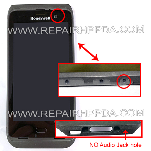 LCD with Touch with Front Cover ( NO Audio Jack hole ) for Honeywell Dolphin CT40 XP, CT45, CT45XP