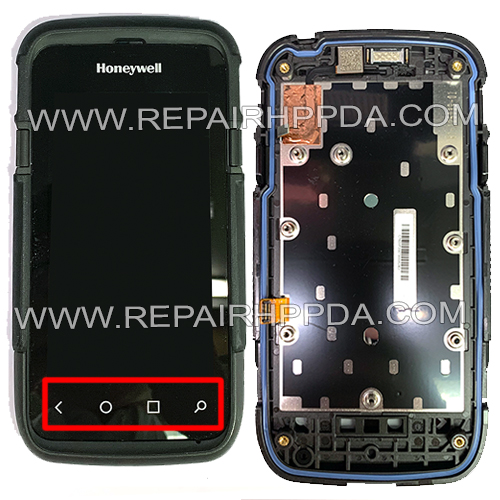 LCD with Touch Digitizer with Front Cover for Honeywell Dolphin CT60XP