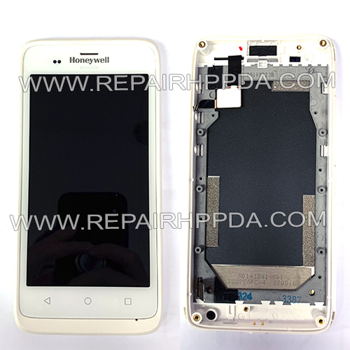 LCD with Touch with ( White ) Front Cover Replacement for Honeywell ScanPal EDA51