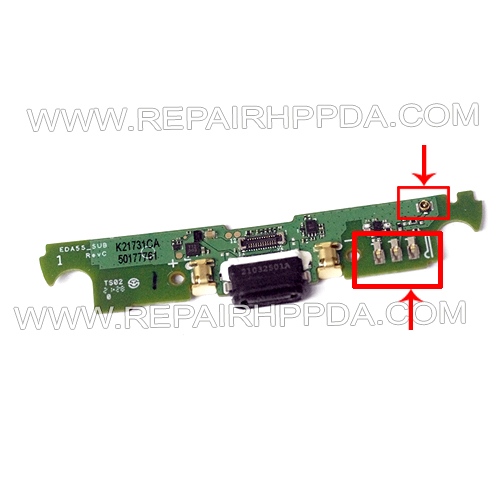 Sync Charge connector ( Type C, with Antenna Version  ) with PCB for Honeywell ScanPal EDA52, EDA56