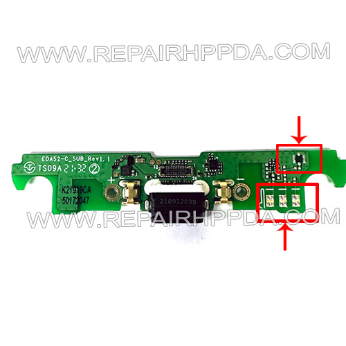 Sync Charge connector ( Type C, without Antenna Version  ) with PCB for Honeywell ScanPal EDA52, EDA56
