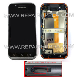 B Grade - Front Cover with LCD and Touch ( Android Version ) for Pidion Bluebird EF501 / EF501R