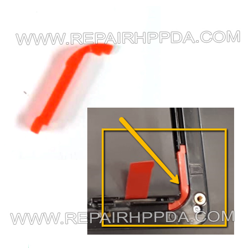 Red battery plastic Part replacement for Zebra ET50, ET55