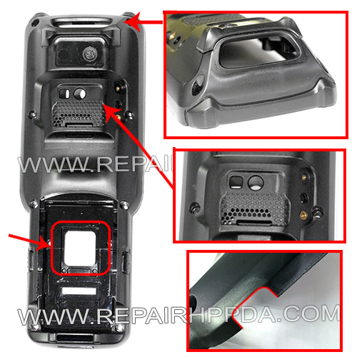 2nd Version Back Cover ( SE4770 , SE4750 , 45 degree, camera version ) Replacement for Zebra MC330M-S, MC330K-S, MC330L-S