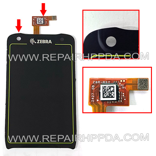 LCD with Touch Screen ( with camera hole version ) Replacement for Zebra MC3450 series