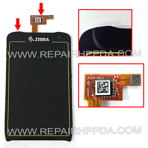 LCD with Touch Screen ( no camera hole version ) Replacement for Zebra MC3450 series
