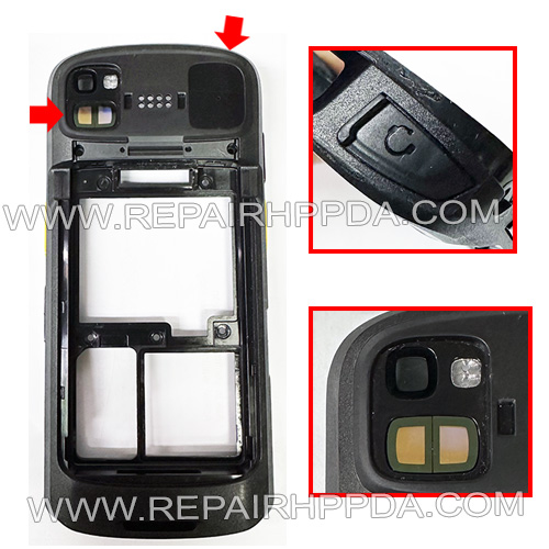 Back Cover ( with TOF lens, with Audio Jack version ) Replacement for Zebra TC53, TC58