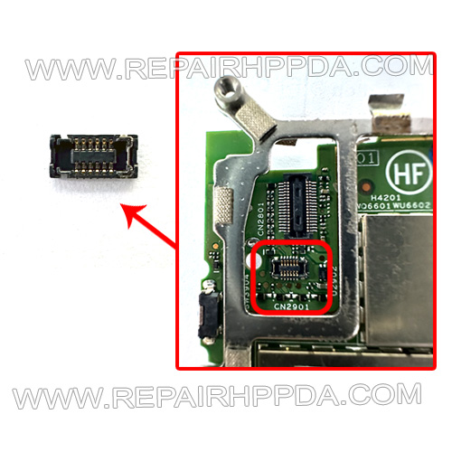 Touch connector replacement ( on motherboard ) for Zebra TC51 ,TC52 ,TC52X , TC52AX, TC56 ,TC57, TC57X