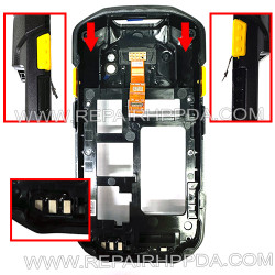 Back Cover w/o Antenna part ( 1st Version, with Metal Pins ) Replacement for Zebra TC72 , TC77