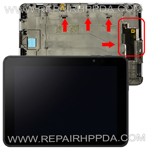 LCD with Touch with Front ( Window, 10.1" version ) Replacement for Zebra ET51, ET56