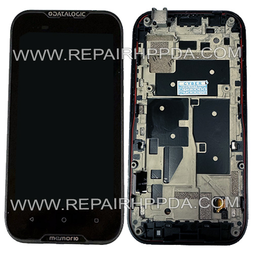LCD with Touch with Front Cover Replacement for Datalogic Memor 10