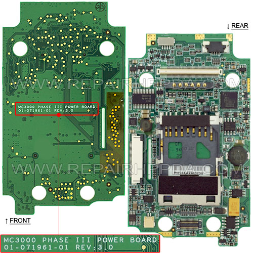 PHASE III Power Board Symbol MC3090 series (01-071961-01)